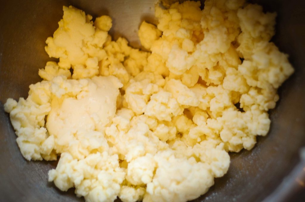 chunky cultured butter in a bowl