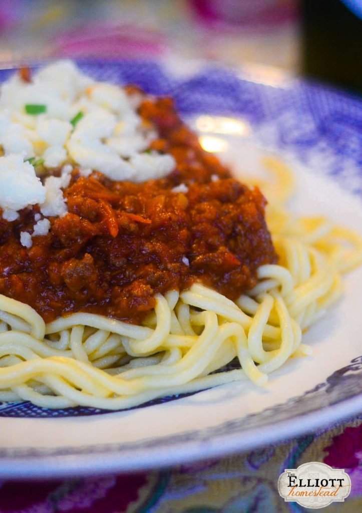 The Perfect Homemade Spaghetti Sauce | The Elliott Homestead