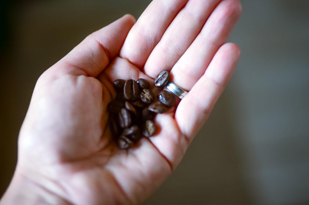 Home roasted coffee beans