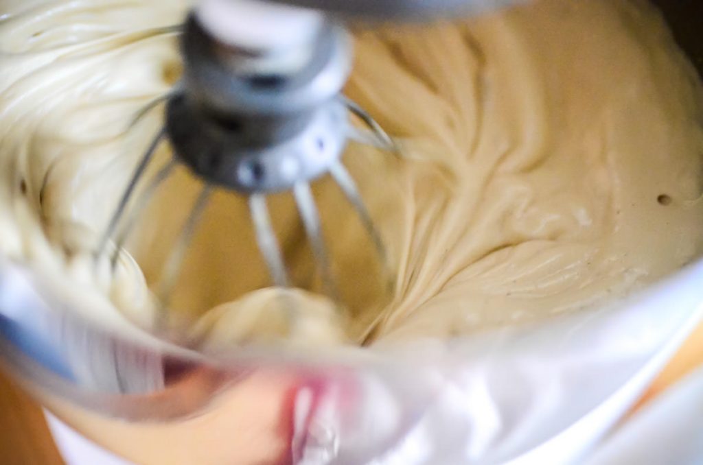 Whipping gelatin for the homemade marshmallows | The Elliott Homestead
